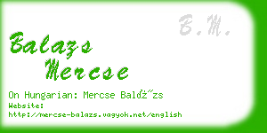 balazs mercse business card